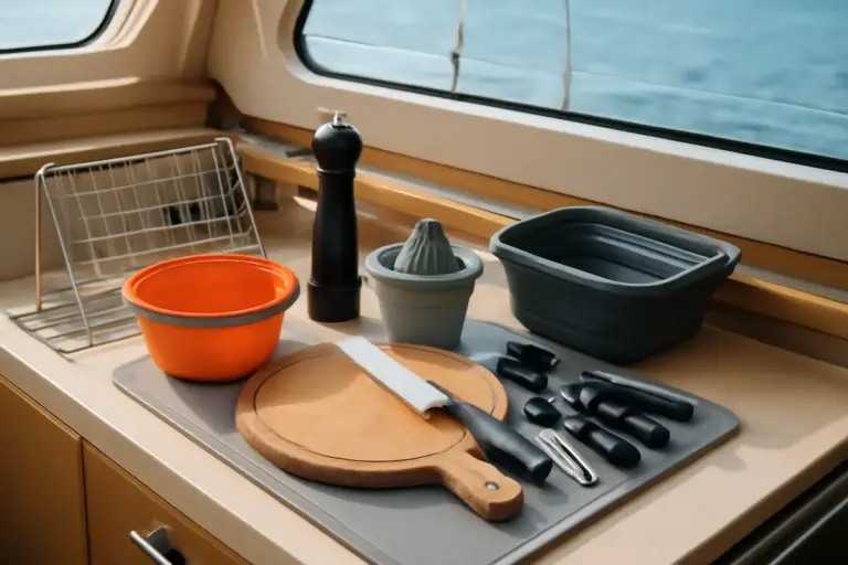 Quali sono gli accessori utili per la cucina di bordo? Soluzioni pratiche che ti semplificano la crociera